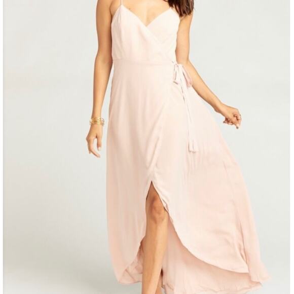Show Me Your MuMu Dresses & Skirts - Show Me Your MuMu Mariah Wrap thin strap v-neck party barbiecore Dress Large